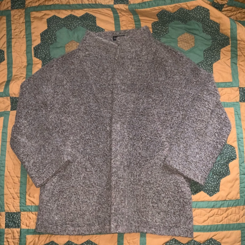 bastion wool mohair magnetic close coat M heather brown